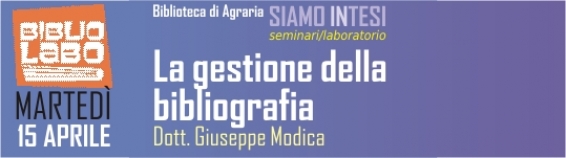 BiblioLabo. Seminario su "La gestione della bibliografia".