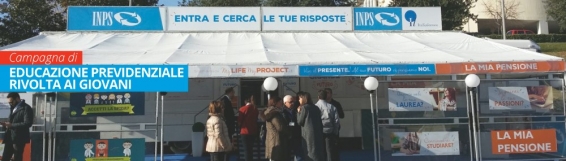 14 novembre I.N.P.S. Campagna di educazione previdenziale rivolta ai giovani - Cittadella universitaria - presso entrata lotto D