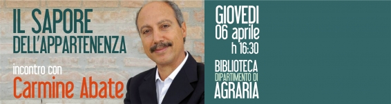 Agraria: Partire,Tornare: Il Sapore dellappartenenza incontro con Carmine Abate