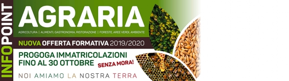 Agraria|InfoPoint Immatricolazioni|Proroga sino al 30 ottobre SENZA MORA