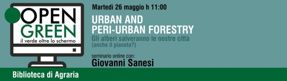 Biblio Open Green...". 26 maggio Gli alberi salveranno le nostre città