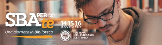 “SBAperTE - Una giornata in Biblioteca” - 14/16 novembre